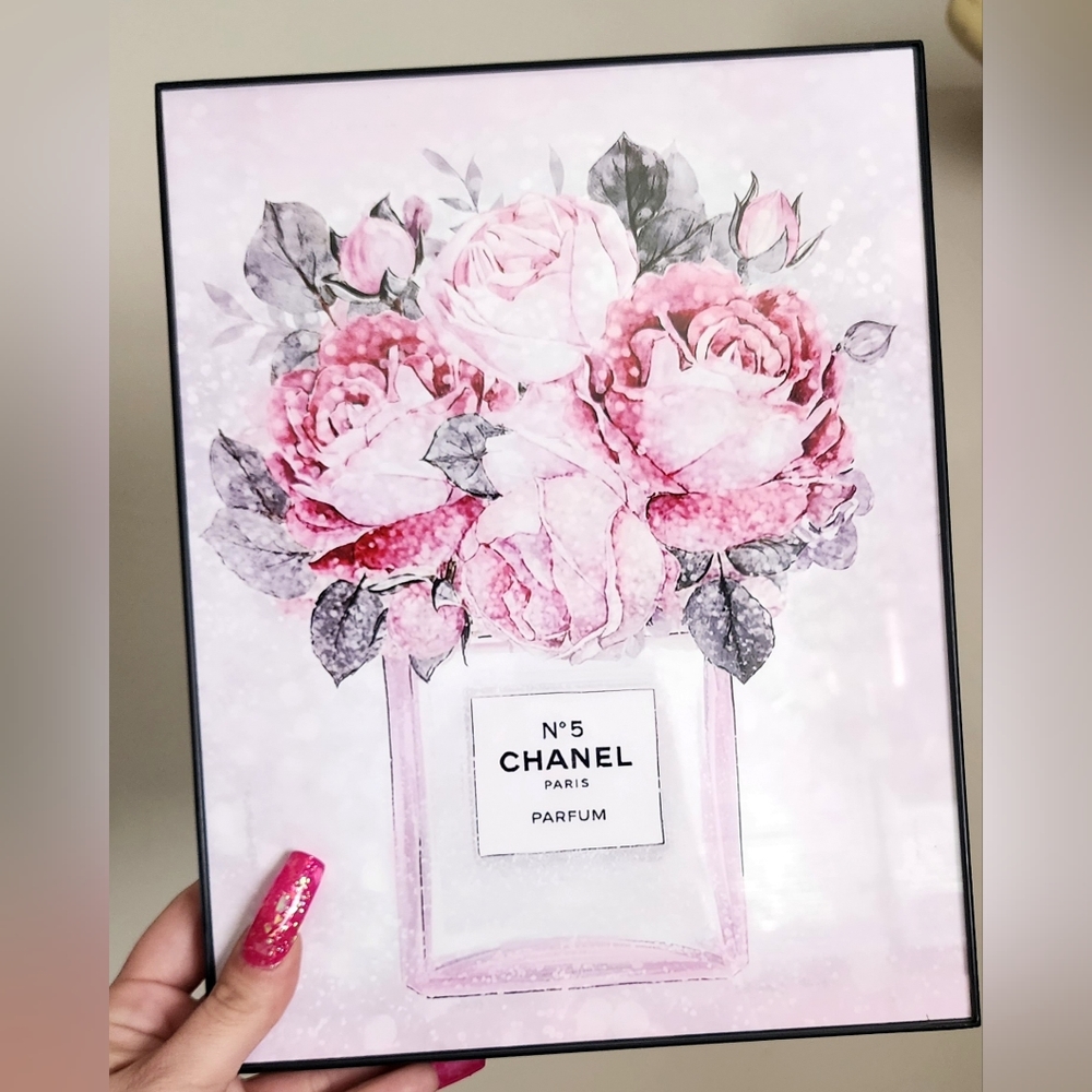 Designer inspired 8 1/2"x11" Framed Wall Art